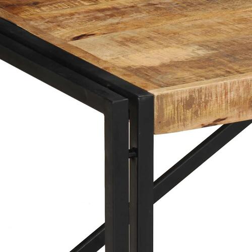Sofabord 100x50x35 cm massivt ru mangotræ