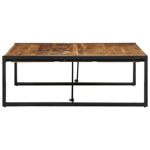 Sofabord 100x100x35 cm massivt ru mangotræ