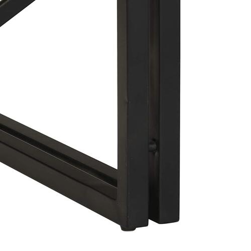 Sofabord 100x100x35 cm massivt ru mangotræ