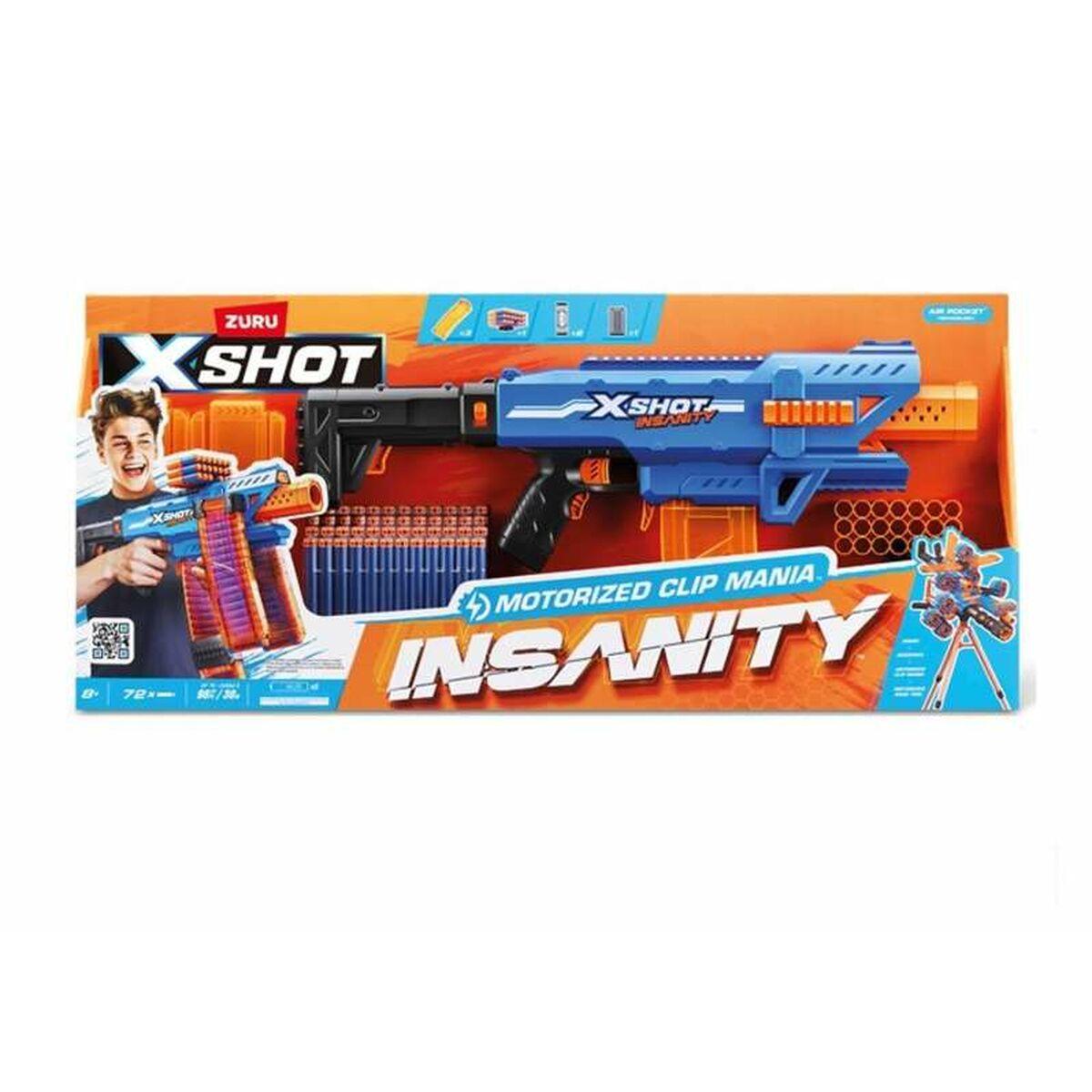 Zuru X-Shot Insanity dartpistol - Motorized Clip Mania, 80 × 40 cm