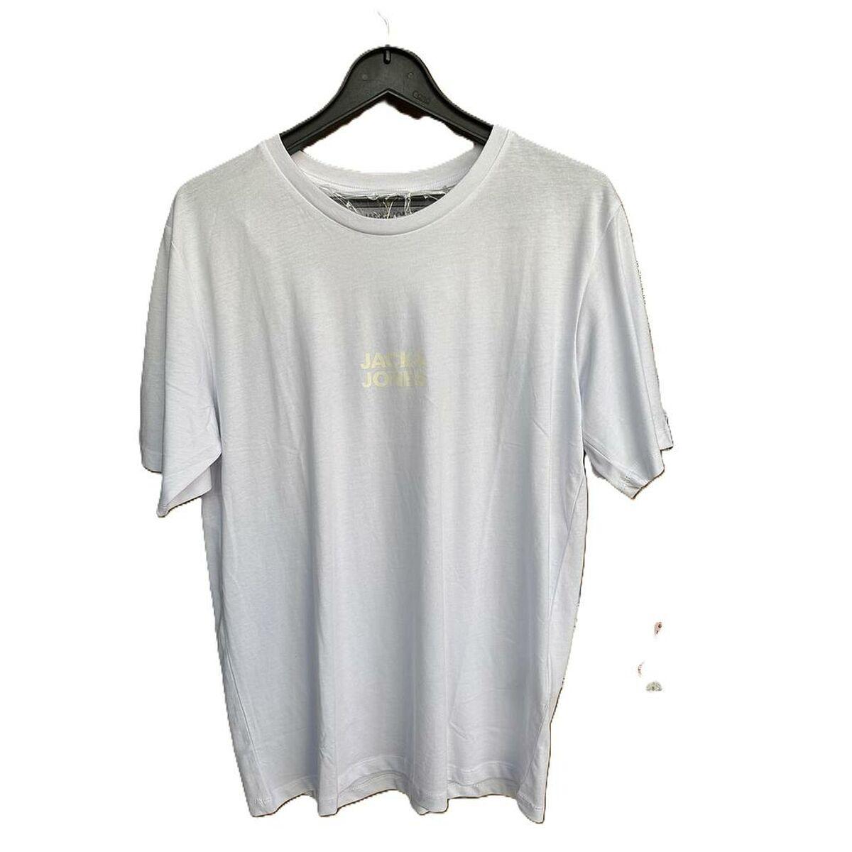 Kortærmet T-shirt til Mænd Jack & Jones JJORLA TEE SS CREW NEW 12270873 Hvid XL
