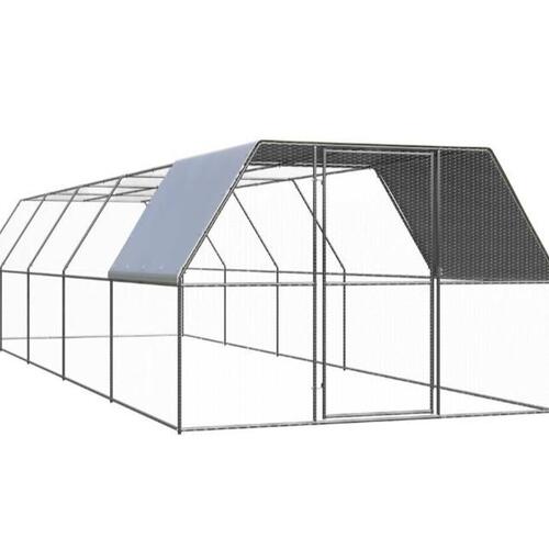 Hønsegård 3x10x2 m galvaniseret stål