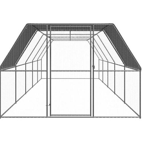 Hønsegård 3x10x2 m galvaniseret stål