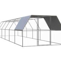 Hønsegård 3x12x2 m galvaniseret stål
