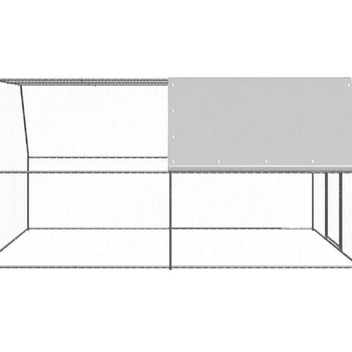 Hønsegård 3x4x2 m galvaniseret stål
