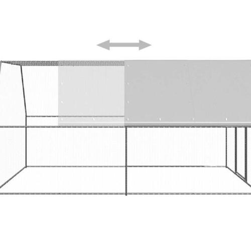 Hønsegård 3x4x2 m galvaniseret stål