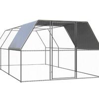 Hønsegård 3x6x2 m galvaniseret stål