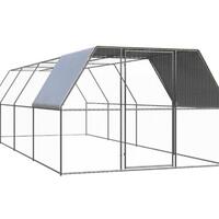 Hønsegård 3x8x2 m galvaniseret stål