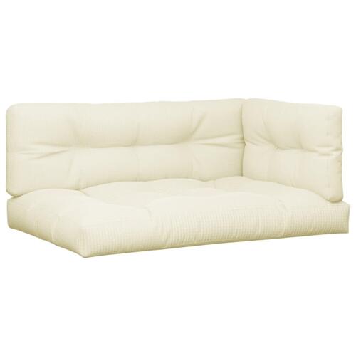 Pallehynder 3 stk. stof cremefarvet