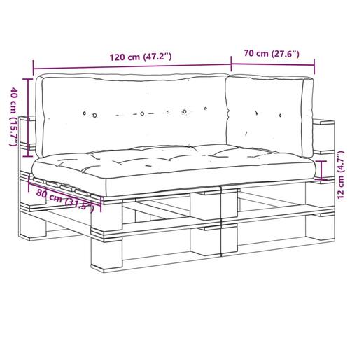Pallehynder 3 stk. stof cremefarvet
