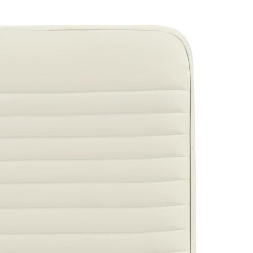 Spisebordsstole 4 stk. velour cremefarvet