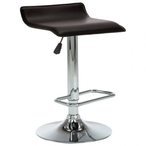 Barstole 2 stk. kunstlæder brun