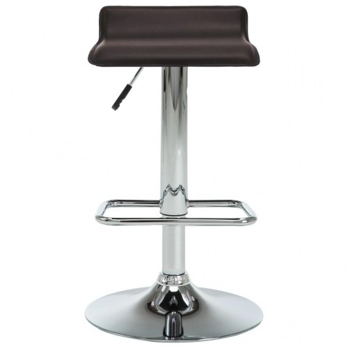 Barstole 2 stk. kunstlæder brun