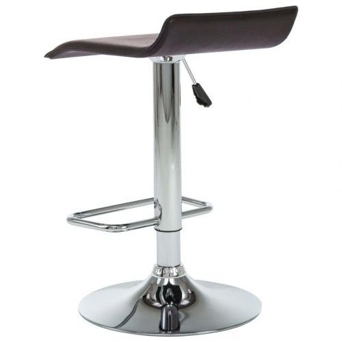 Barstole 2 stk. kunstlæder brun