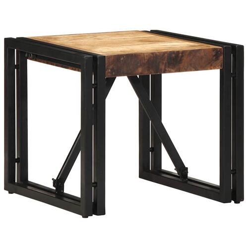 Sofabord 40x40x35 cm massivt ru mangotræ