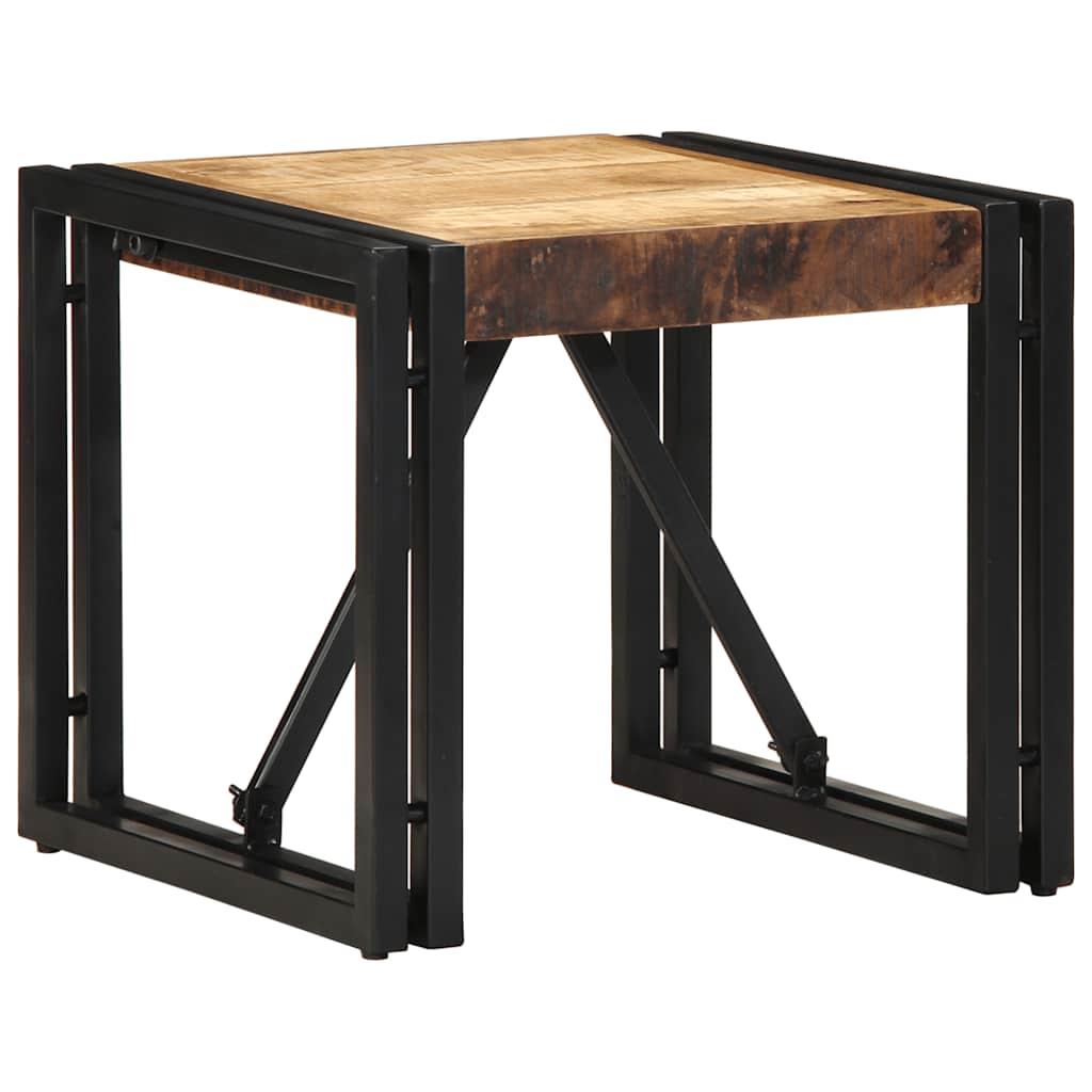 Sofabord 40x40x35 cm massivt ru mangotræ