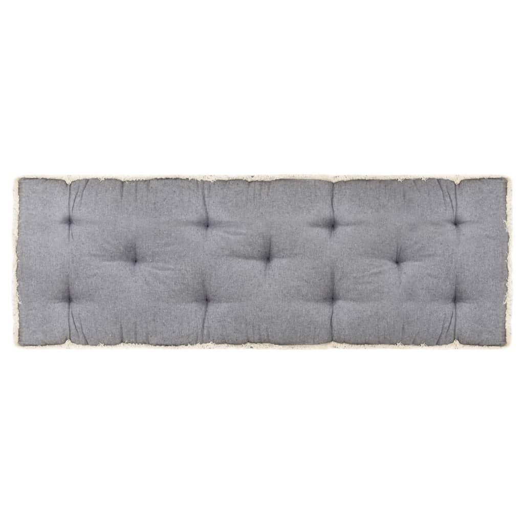 Hynde til pallesofa 120x40x7 cm antracitgrå