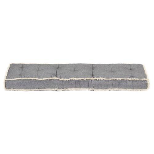Hynde til pallesofa 120x40x7 cm antracitgrå