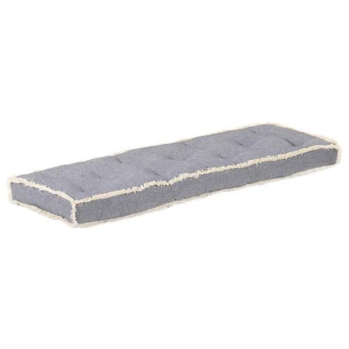 Hynde til pallesofa 120x40x7 cm antracitgrå
