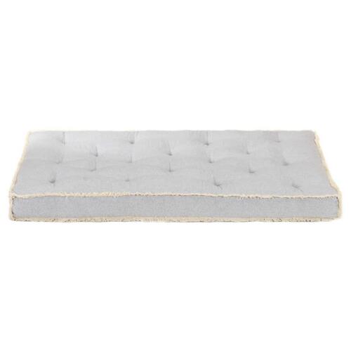 Hynde til pallesofa 120x80x10 cm grå
