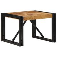 Sofabord 50x50x35 cm massivt ru mangotræ