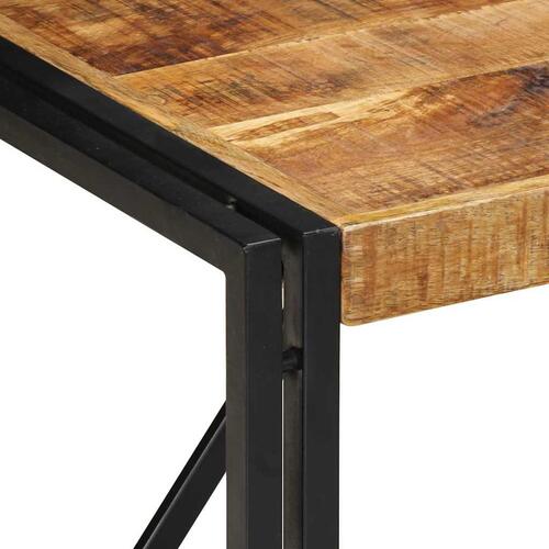 Sofabord 50x50x35 cm massivt ru mangotræ