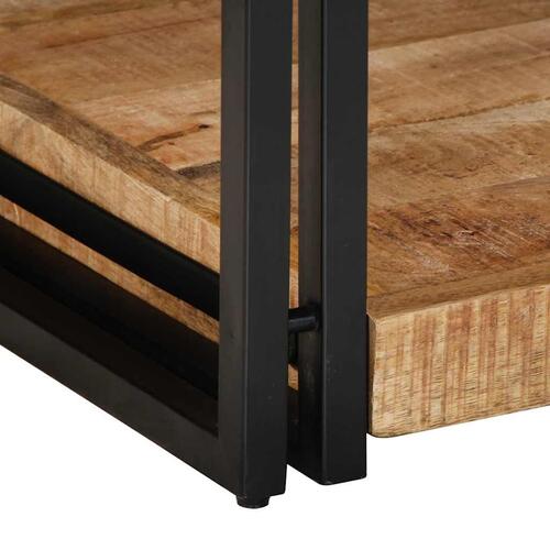 Sofabord 90x50x38 cm massivt ru mangotræ