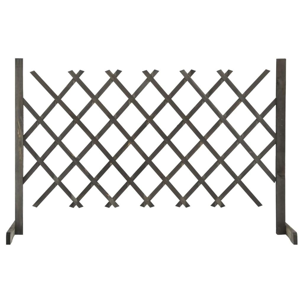 Espalier til haven 120x90 cm massivt fyrretræ grå