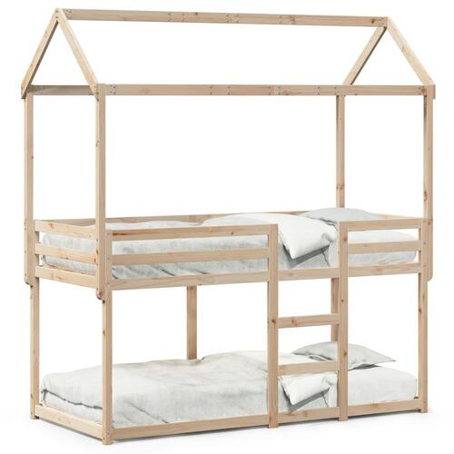 Køjeseng uden madras 90x190 cm massivt fyrretræ