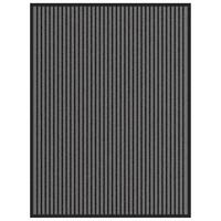 Dørmåtte Stribe Sort og Grå 90x120 cm