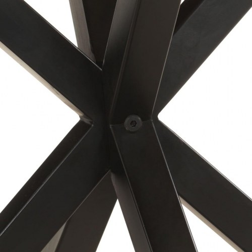 Sidebord i massivt genbrugstræ 68×68×56 cm - industrielt design