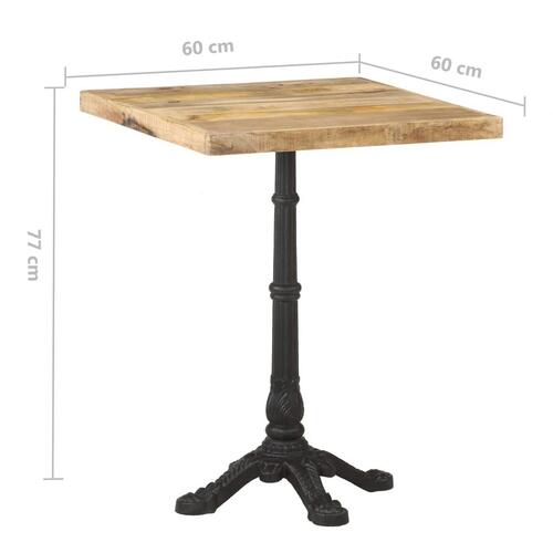 Bistrobord 60x60x77 cm ru mangotræ