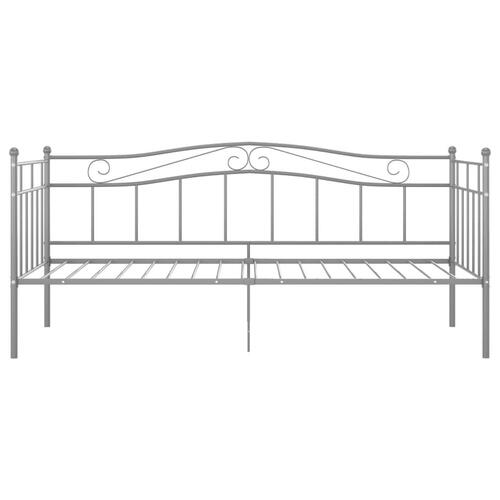 Sengestel til udtræksseng 90x200 cm metal grå