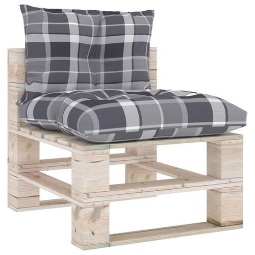 Pallehynder 2 stk. stof gråternet