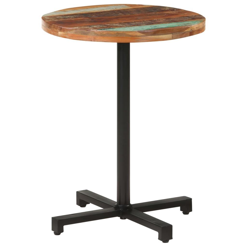 Bistrobord Ø60x75 cm rundt massivt genbrugstræ