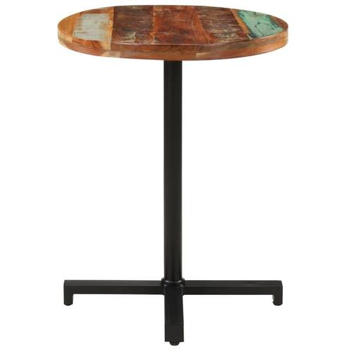 Bistrobord Ø60x75 cm rundt massivt genbrugstræ