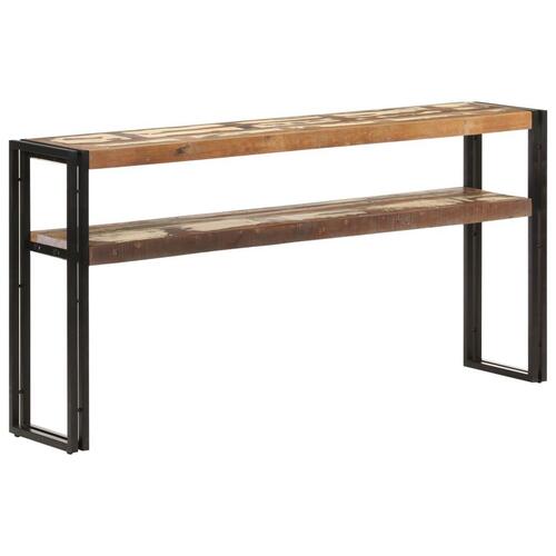 Konsolbord 150x30x75 cm massivt genbrugstræ