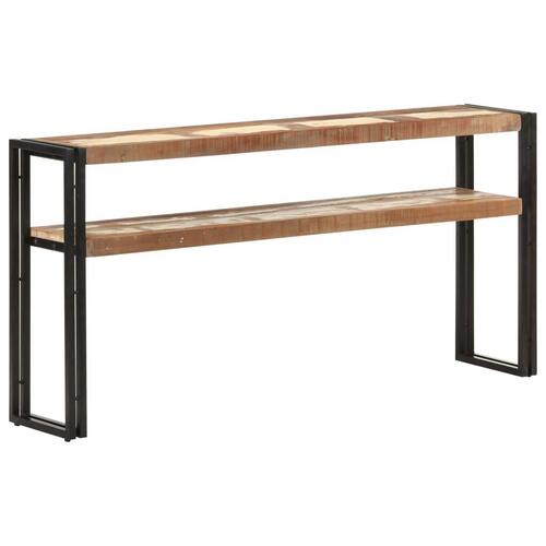 Konsolbord 150x30x75 cm massivt genbrugstræ