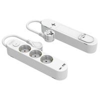 3-stiks bundkort med tænd/sluk-knap Silver Electronics 48643