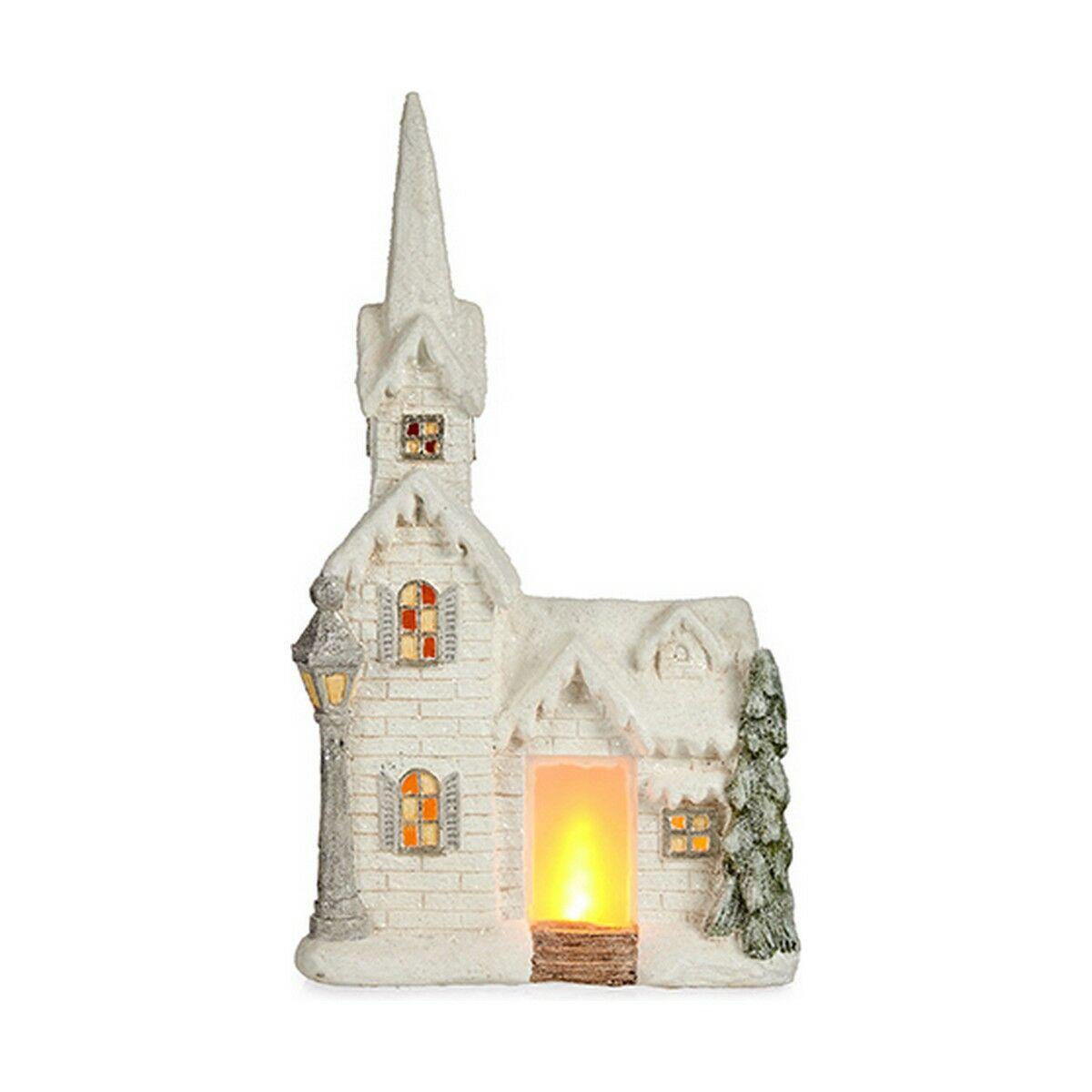 Juledekoration med LED lys Krist+ hvidt hus 11 × 53 × 28,5 cm
