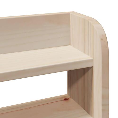 Sengeramme med sengegavl 150x200 cm massivt fyrretræ