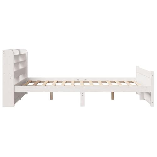 Sengeramme med hovedgærde uden madras Hvid 160x200 cm