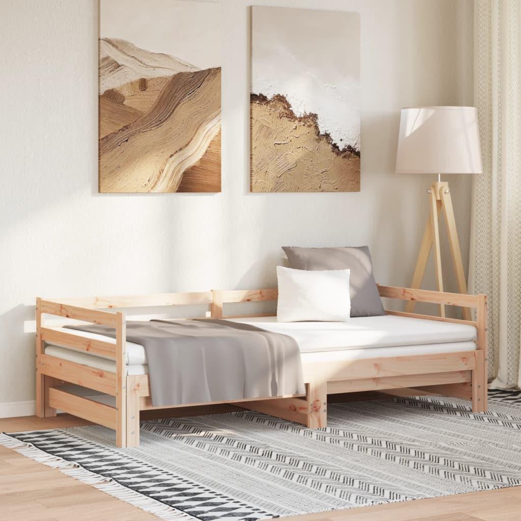 Udtræksseng uden madras 80x200 cm