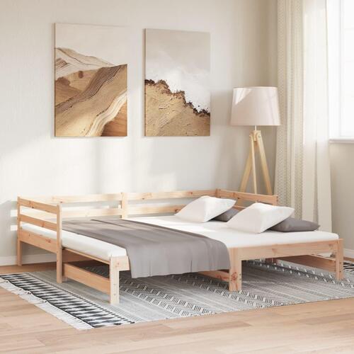 Udtræksseng uden madras 80x200 cm