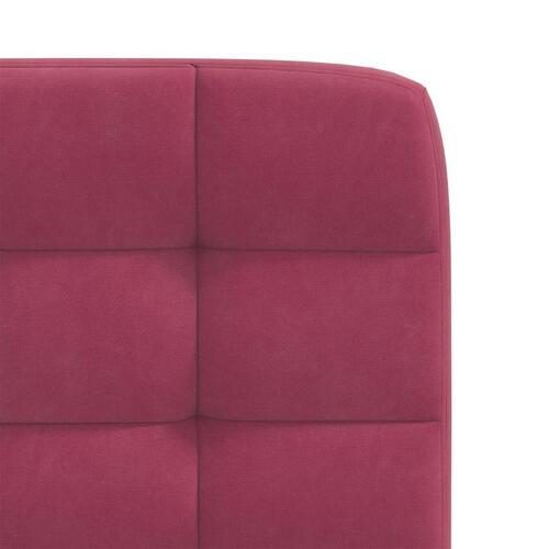 Spisebordsstole 6 stk. velour vinrød
