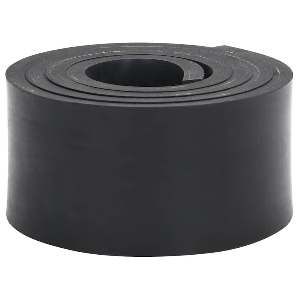 Gummikant til sneplov 180x10x1 cm sort