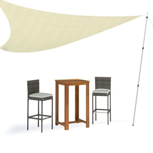 Teleskopstang til presenning 102-60 cm aluminium