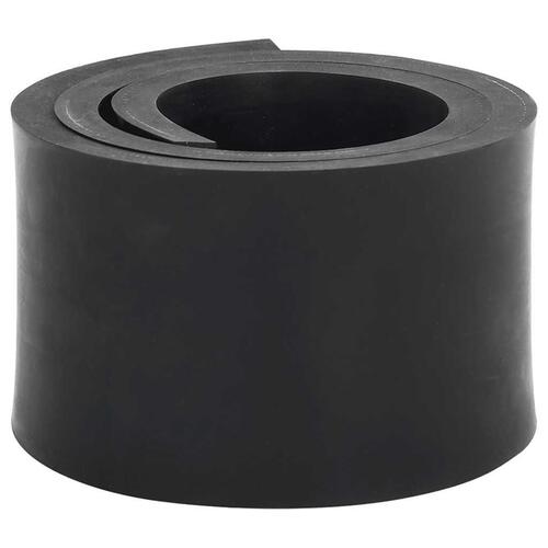 Gummikant til sneplov 120x10x1 cm sort