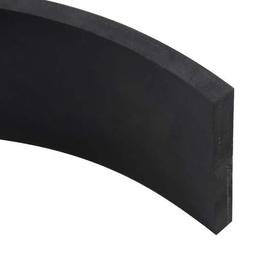 Gummikant til sneplov 120x10x1 cm sort