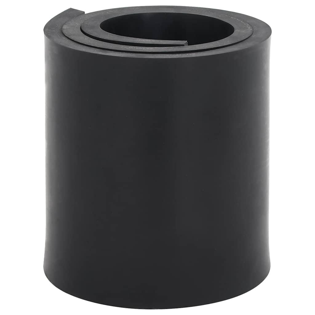 Gummikant til sneplov 120x15x1 cm sort